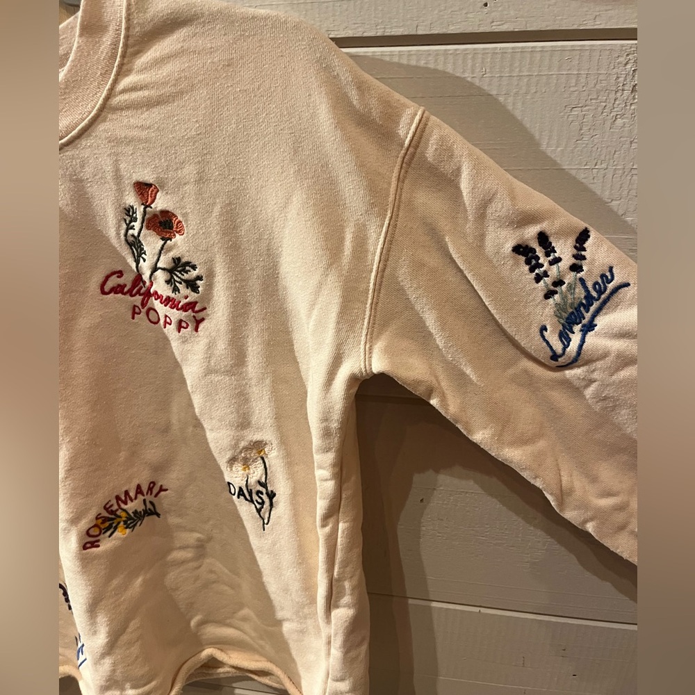 Madewell embroidered sweatshirt with flowers - Picture 8 of 8